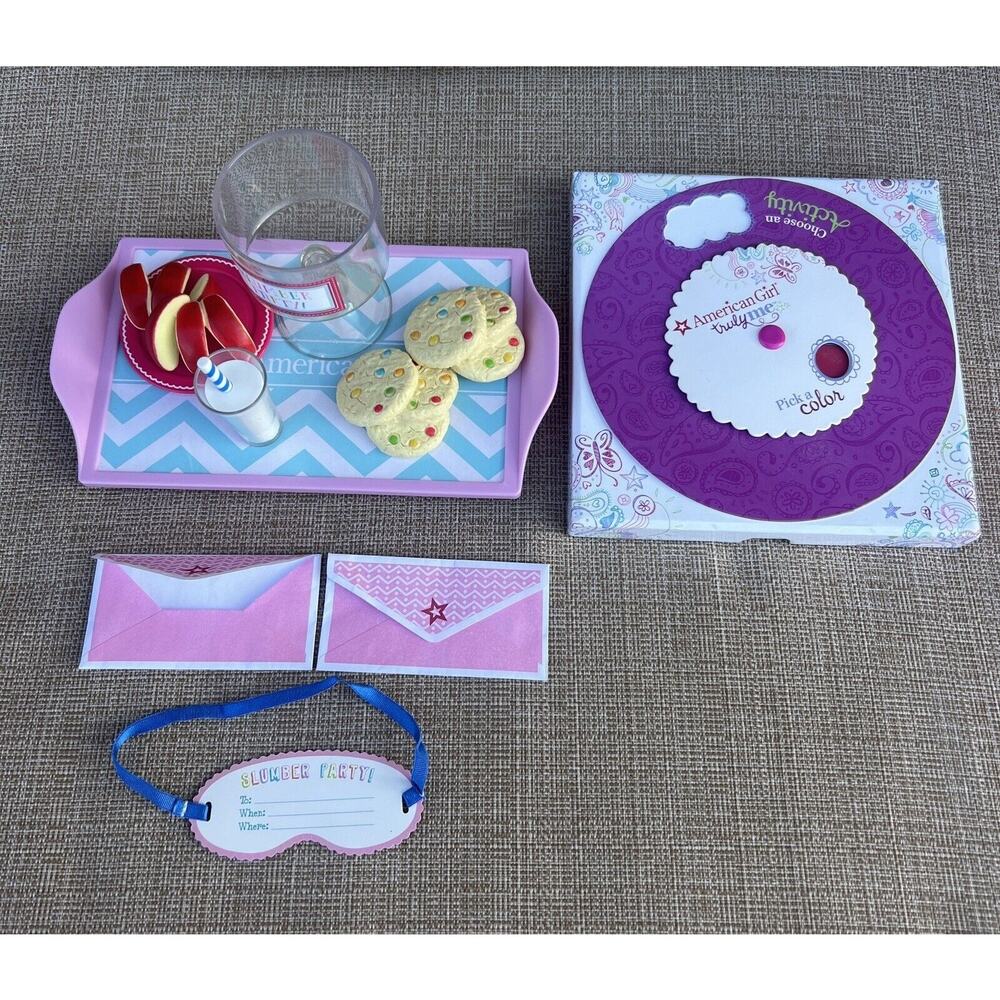American Girl Fun and Games Sleepover Set & Truly Me Pick A Color Activity Box
